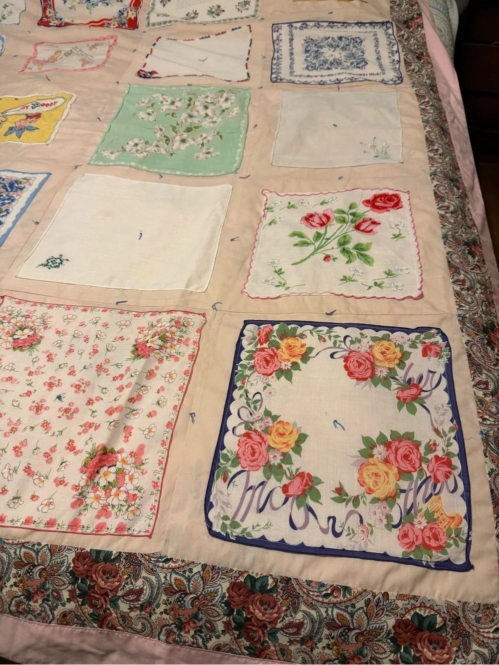 Handmade vintage handkerchief